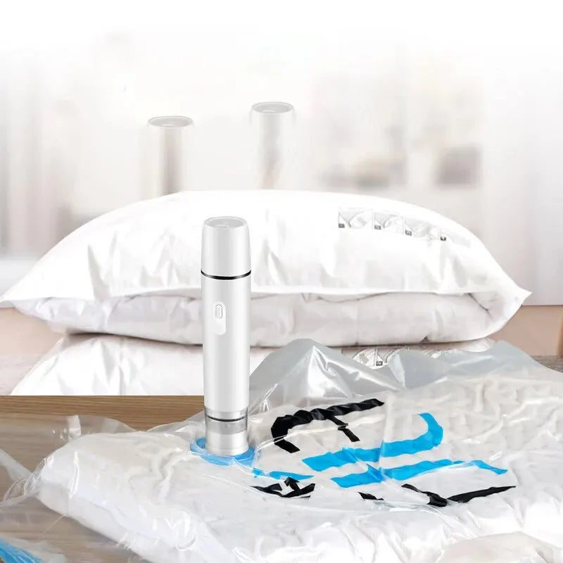 FreshSeal handheld vacuum sealer in use